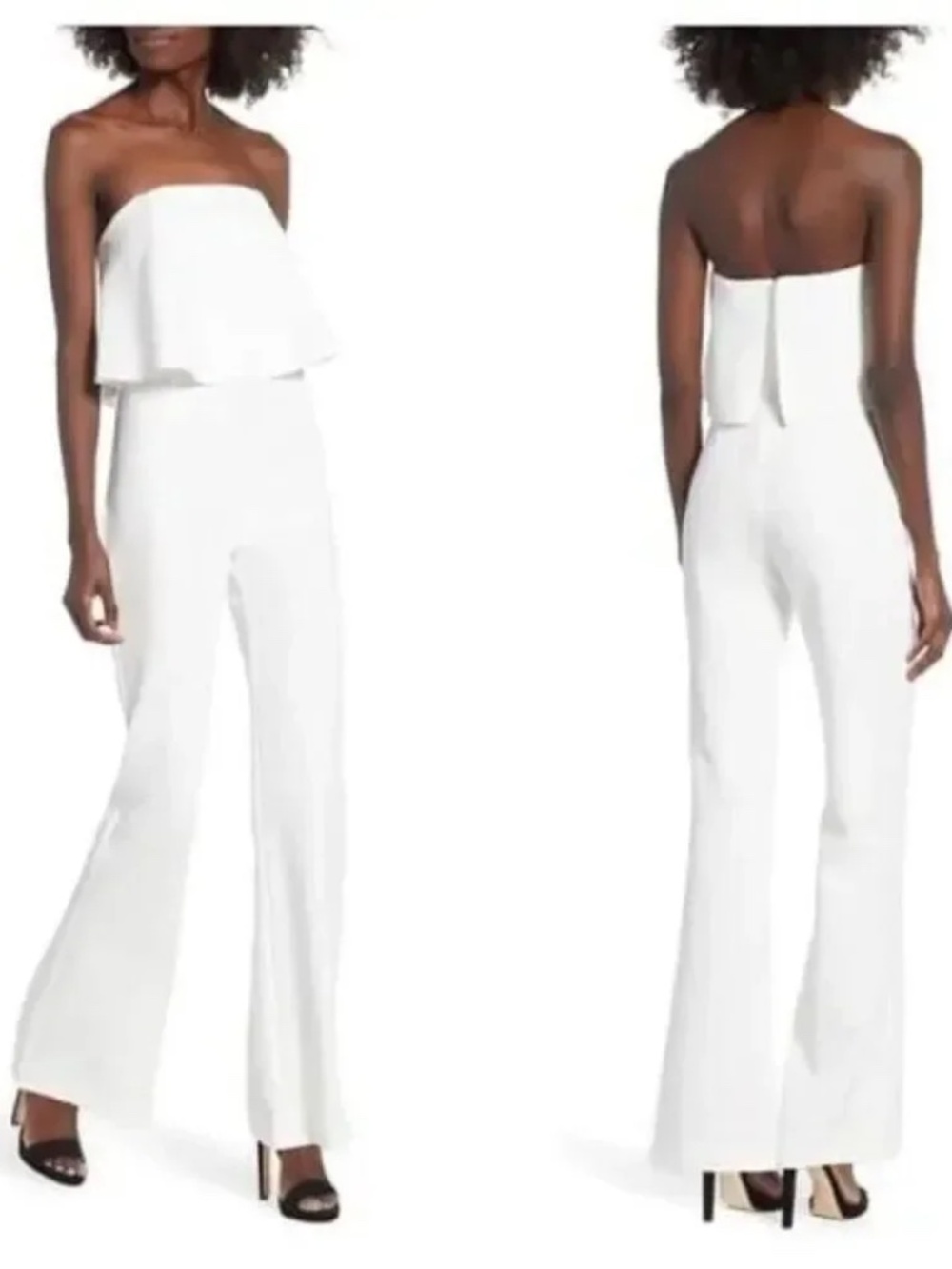 Socialite Strapless White Romper Size Small NWT